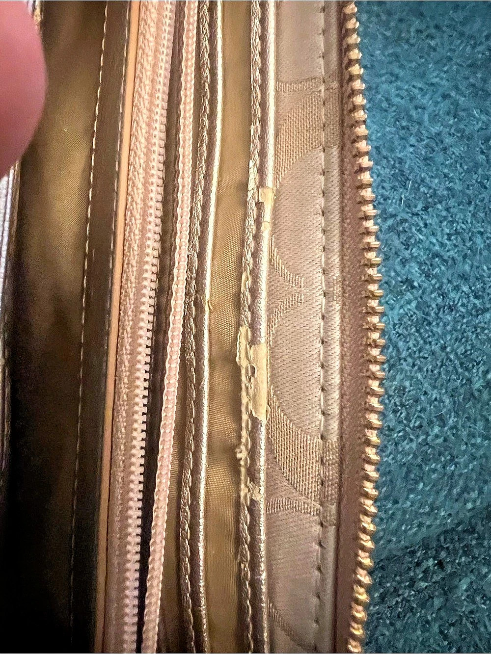 Coach Signature Zip-Around Wallet - Picture 5 of 9